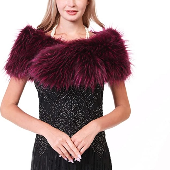 Soul Young Faux Fur Collar Women's Neck Warmer Sca - Picture 2 of 6